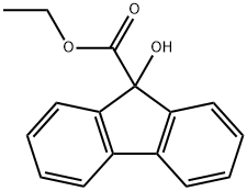 ethyl 9-hydroxyfluorene-9-carboxylate Struktur