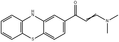 3-(DIMETHYLAMINO)-1-(10H-PHENOTHIAZIN-2-YL)-2-PROPEN-1-ONE Struktur