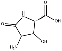 Proline, 4-amino-3-hydroxy-5-oxo- (9CI) Struktur