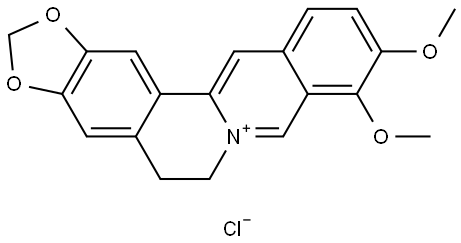 Berberine hydrochloride Struktur