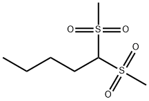 1,1-bis(methylsulfonyl)pentane Struktur