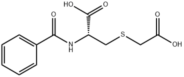 2-benzamido-3-(carboxymethylsulfanyl)propanoic acid Struktur