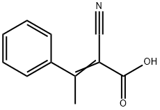 2-Cyano-3-phenyl-2-butenoic acid Struktur