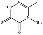 1,2,4-Triazin-5(4H)-one, 4-amino-1,6-dihydro-3-methyl-6-thioxo- (9CI) Struktur