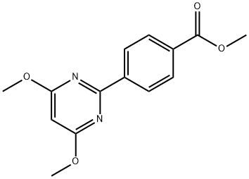 4-(4,6-DIMETHOXYPYRIMIDIN-2-YL)BENZOIC ACID METHYL ESTER Struktur