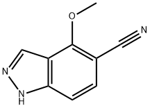 4-Methoxy-1H-indazole-5-carbonitrile Struktur