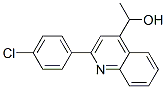 1-[2-(4-chlorophenyl)quinolin-4-yl]ethanol Struktur