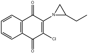 2-chloro-3-(2-ethylaziridin-1-yl)naphthalene-1,4-dione Struktur