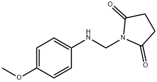 1-{[(4-甲氧苯基)氨基]甲基}-2,5-吡咯烷二酮, 63384-03-2, 結(jié)構(gòu)式