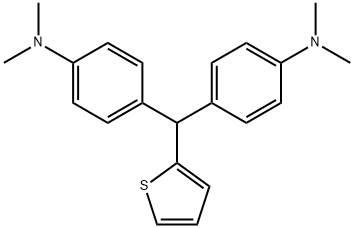 4-[(4-dimethylaminophenyl)-thiophen-2-yl-methyl]-N,N-dimethyl-aniline Struktur