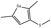 Selenophene,2,5-dimethyl-3-(methylthiol)- Struktur