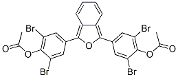 4-(3-(4-(Acetyloxy)-3,5-dibromophenyl)-2-benzofuran-1-yl)-2,6-dibromop henyl acetate Struktur