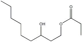 3-hydroxynonyl propionate Struktur