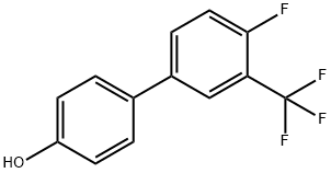 4'-Fluoro-3'-(trifluoroMethyl)-[1,1'-biphenyl]-4-ol Struktur