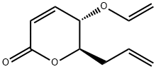 2H-Pyran-2-one,5-(ethenyloxy)-5,6-dihydro-6-(2-propenyl)-,(5S,6R)-(9CI) Struktur