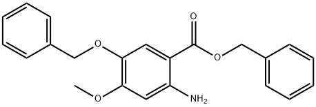 2-AMino-5-benzyloxy-4-Methoxy-benzoic acid benzyl ester hydrochloride Struktur