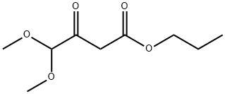 propyl 4,4-dimethoxy-3-oxo-butanoate Struktur