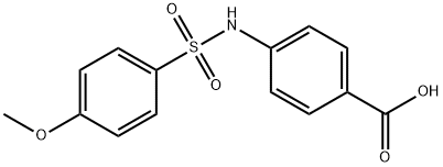 4-(4'-METHOXYBENZENESULFONYLAMINO)BENZOIC ACID Struktur