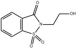 2-(2-hydroxyethyl)-1,2-benzisothiazol-3(2H)-one 1,1-dioxide  Struktur