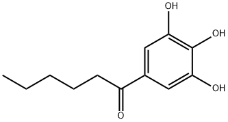 1-(3,4,5-trihydroxyphenyl)hexan-1-one Struktur