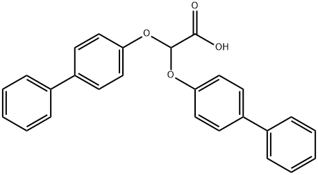 2,2-bis(4-phenylphenoxy)acetic acid Struktur