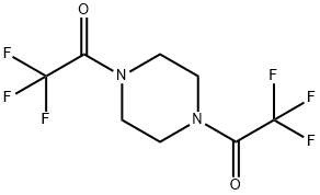 2,2,2-trifluoro-1-[4-(2,2,2-trifluoroacetyl)piperazin-1-yl]ethanone Struktur