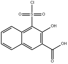 2-HYDROXY-3-CARBOXY-NAPHTALENE-1-SULFONYLCHLORIDE Struktur