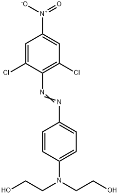 2,2'-[[4-[(2,6-dichloro-4-nitrophenyl)azo]phenyl]imino]bisethanol Struktur