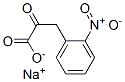 sodium 3-(o-nitrophenyl)pyruvate Struktur