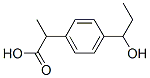 Benzeneacetic acid, 4-(1-hydroxypropyl)--alpha--methyl- (9CI) Struktur