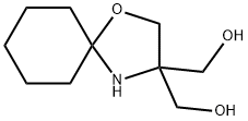 [3-(hydroxymethyl)-1-oxa-4-azaspiro[4.5]dec-3-yl]methanol Struktur