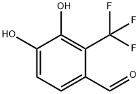 Benzaldehyde, 3,4-dihydroxy-2-(trifluoromethyl)- (9CI) Struktur