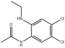 N-[4,5-dichloro-2-(ethylamino)phenyl]acetamide Struktur