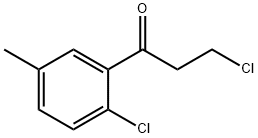 3-Chloro-1-(2-chloro-5-methylphenyl)-1-propanone Struktur