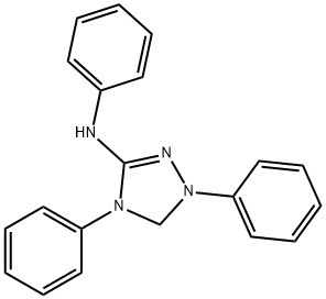 4,5-dihydro-N,1,4-triphenyl-(1H)-1,2,4-triazin-3-amine       Struktur