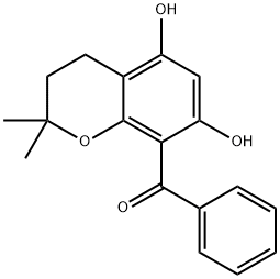 8-Benzoyl-5,7-dihydroxy-2,2-diMethylchroMane Struktur