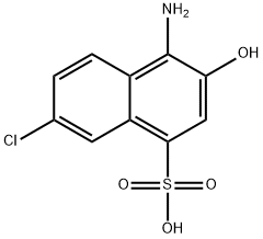 6-chloro-1-amino-2-naphthol-4-sulfonic acid Struktur