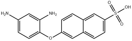 6-(2,4-diaminophenoxy)-2-naphthalenesulfonic acid Struktur