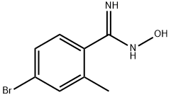 4-BROMO-N-HYDROXY-2-METHYL-BENZAMIDINE Struktur