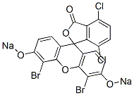 4',5'-Dibromo-4,7-dichloro-3',6'-bis(sodiooxy)spiro[isobenzofuran-1(3H),9'-[9H]xanthen]-3-one Struktur