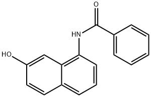 N-(7-hydroxy-1-naphthyl)benzamide Struktur