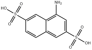 4-amino-2,6-naphthalenedisulfonic acid Struktur