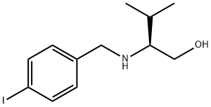 (S)-2-(4-IODOBENZYLAMINO)-3-METHYLBUTAN-1-OL Struktur