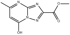 methyl 7-hydroxy-5-methyl-1,2,4-triazolo[1,5-a]pyrimidine-2-carboxylate  Struktur