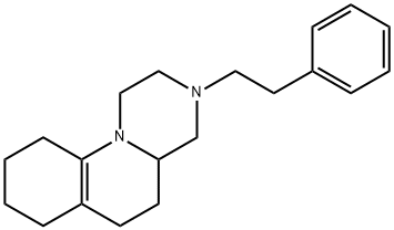 2,3,4,4a,5,6,7,8,9,10-Decahydro-3-phenethyl-1H-pyrazino[1,2-a]quinoline Struktur