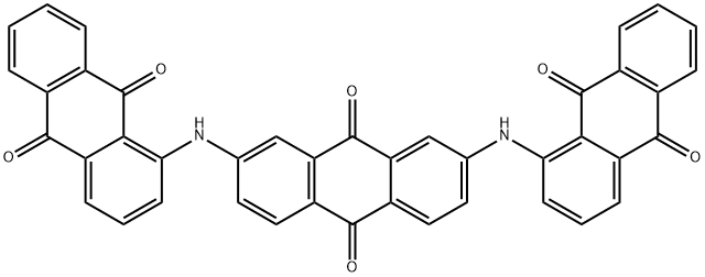 2,7-Bis[(9,10-dihydro-9,10-dioxoanthracen-1-yl)amino]-9,10-anthracenedione Struktur