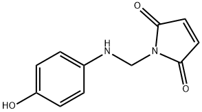 1H-Pyrrole-2,5-dione, 1-[[(4-hydroxyphenyl)amino]methyl]- (9CI) Struktur