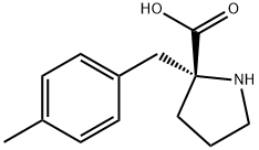 (R)-ALPHA-(4-METHYLBENZYL)-PROLINE-HCL Struktur