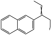 Naphthalene, 2-[1-(fluoromethyl)-1-propenyl]- (9CI) Struktur