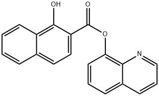 1-Hydroxy-2-naphthoic acid 8-quinolyl ester Struktur